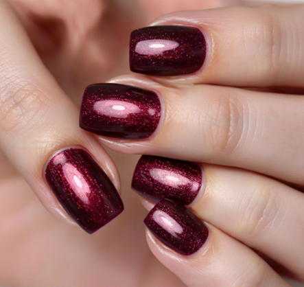 maroon nail designs