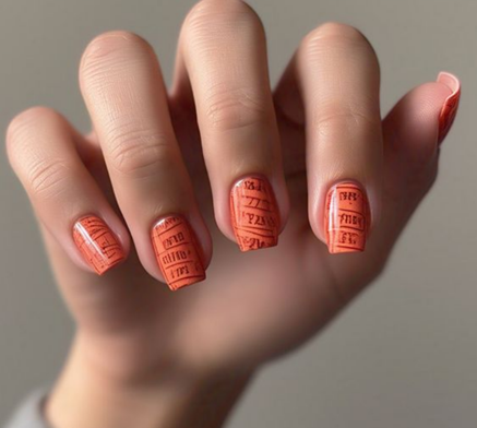 short pink & light pink nails