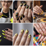 black & yellow nails 16 jaw dropping designs to unleash (17)