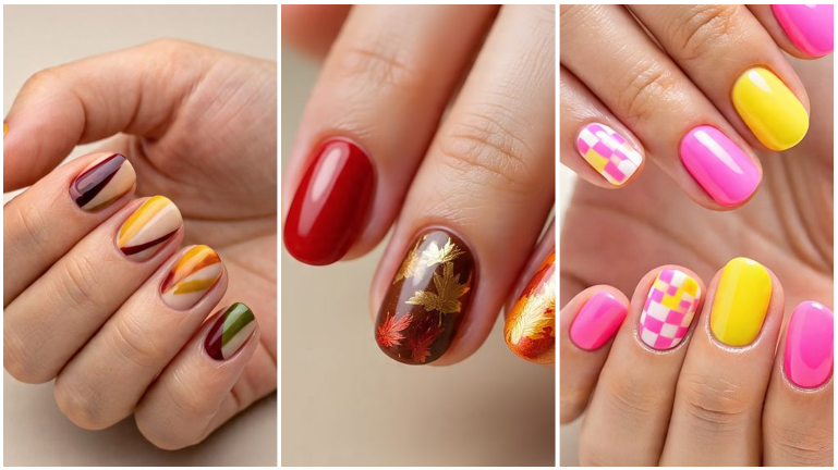 fall nail looks for short nails