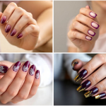 plum nail designs
