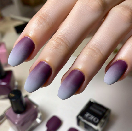plum nail designs