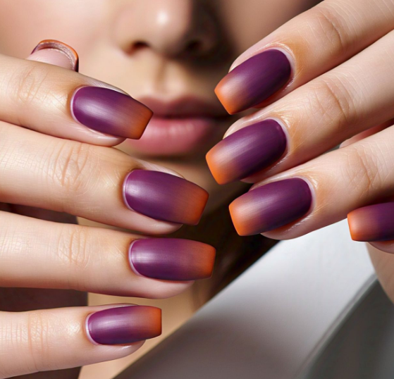 plum nail designs