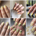 light & pale yellow nails