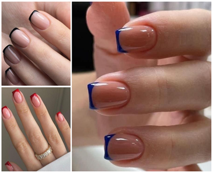 nail art ideas for french tips