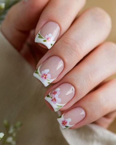 nail art ideas for french tips