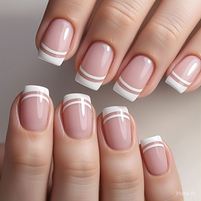 nail art ideas for french tips