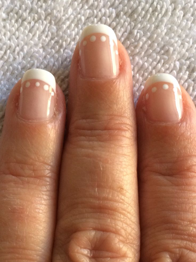 nail art ideas for french tips