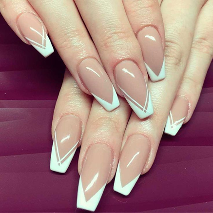 nail art ideas for french tips