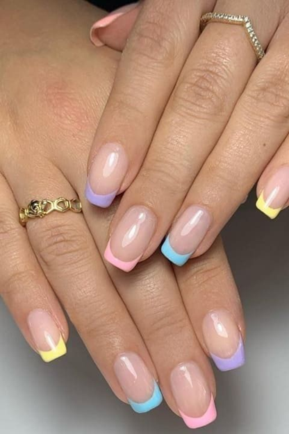 nail art ideas for french tips