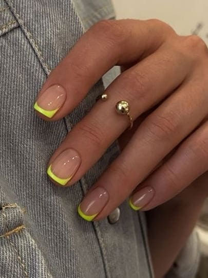 nail art ideas for french tips