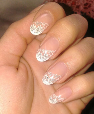 nail art ideas for french tips
