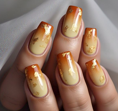 light & pale yellow nails