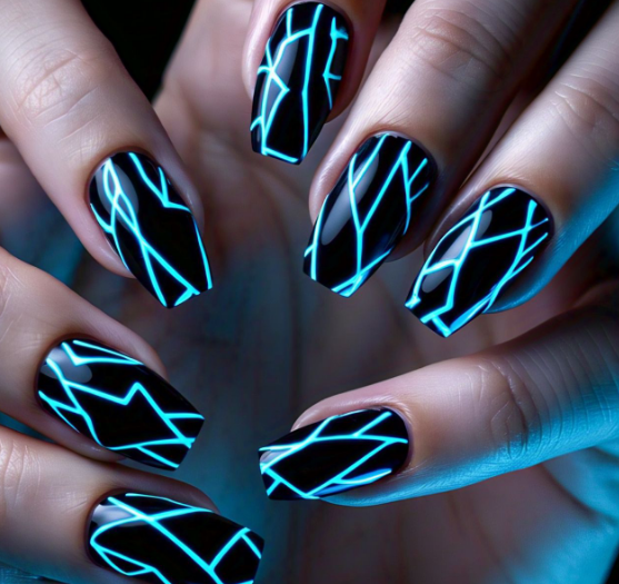 neon colors nails