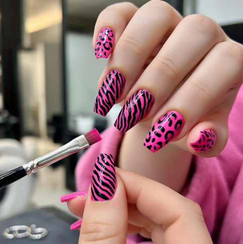 neon colors nails