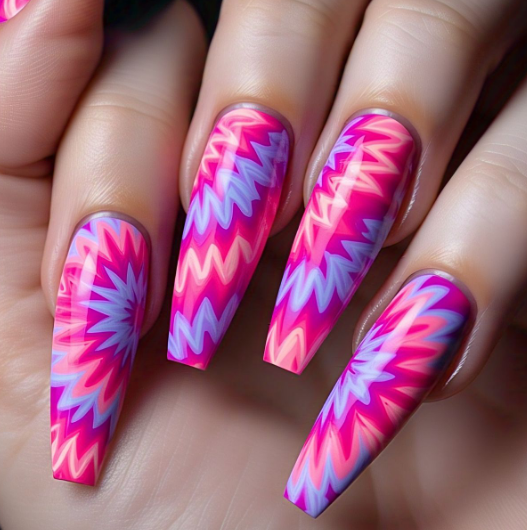 neon colors nails