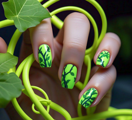 neon colors nails