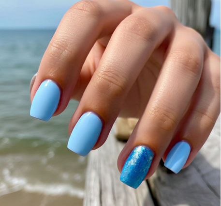 gel summer nails