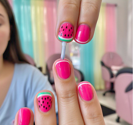 gel summer nails