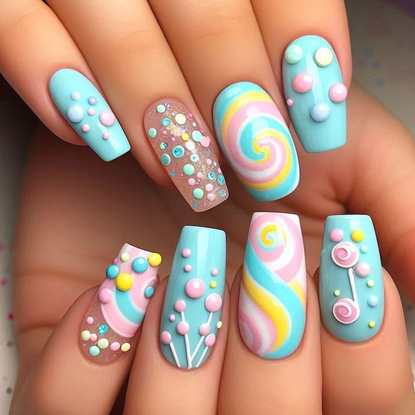 birthday nail designs