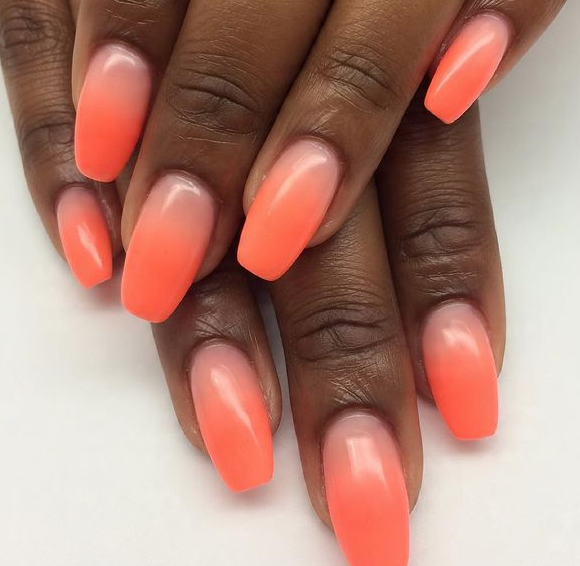 spring ombre nails