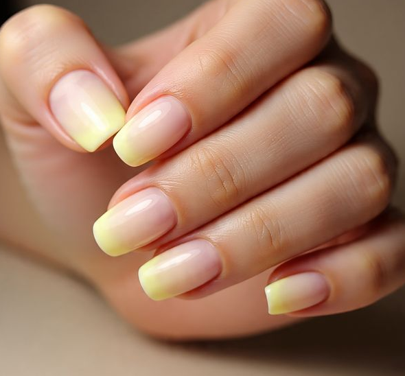 spring ombre nails