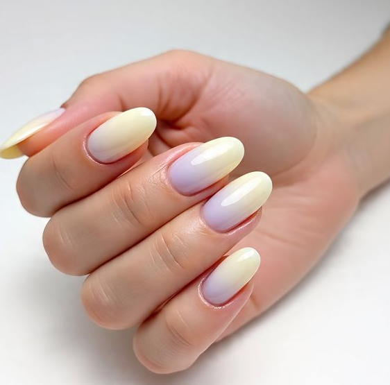 spring ombre nails