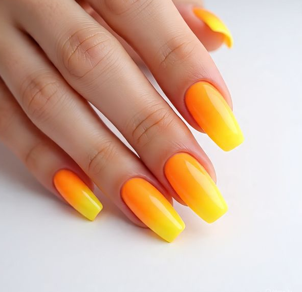 spring ombre nails