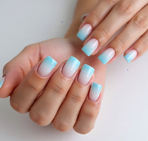 spring ombre nails