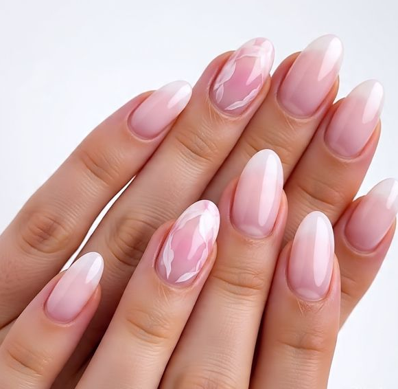 spring ombre nails