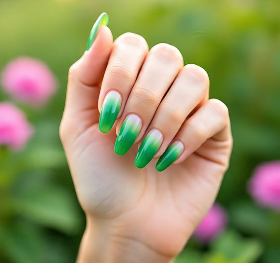 spring ombre nails