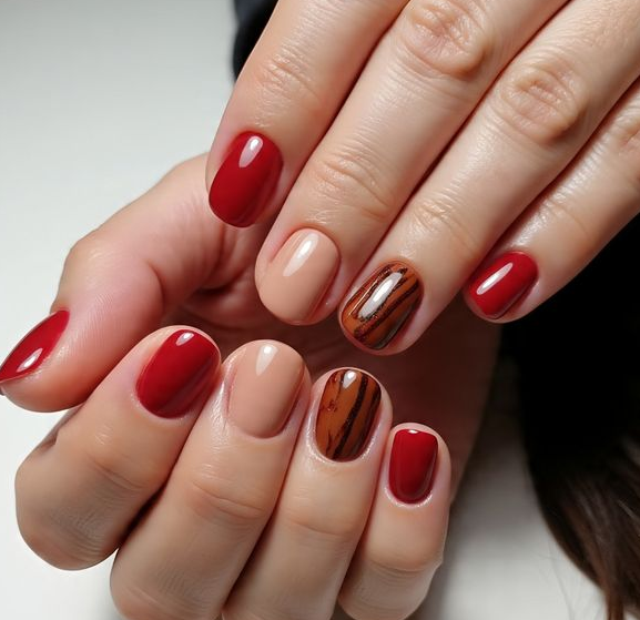fall short nail designs