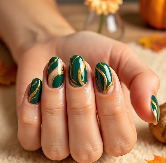 fall short nail designs