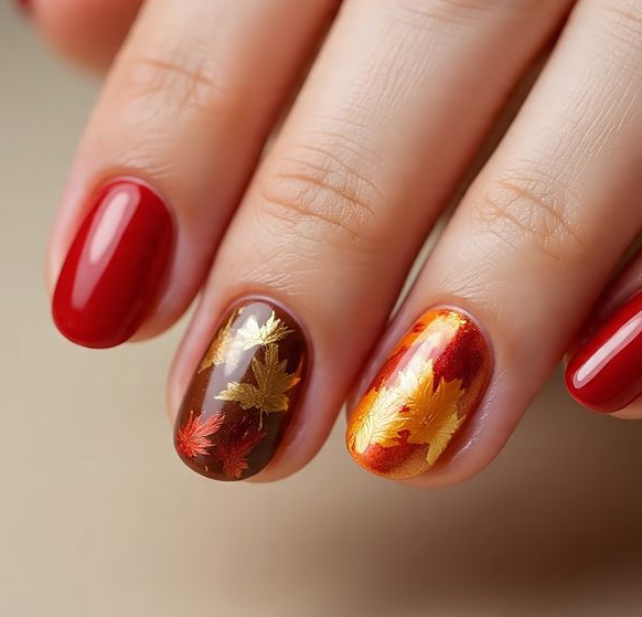 fall short nail designs