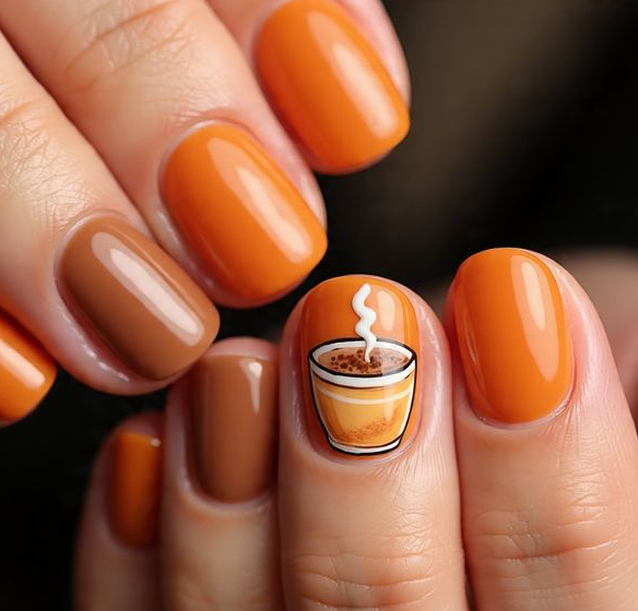 fall short nail designs