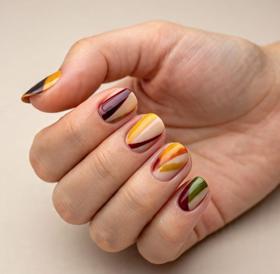fall short nail designs