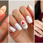 red & white nails: your christmas secret for instant spirit