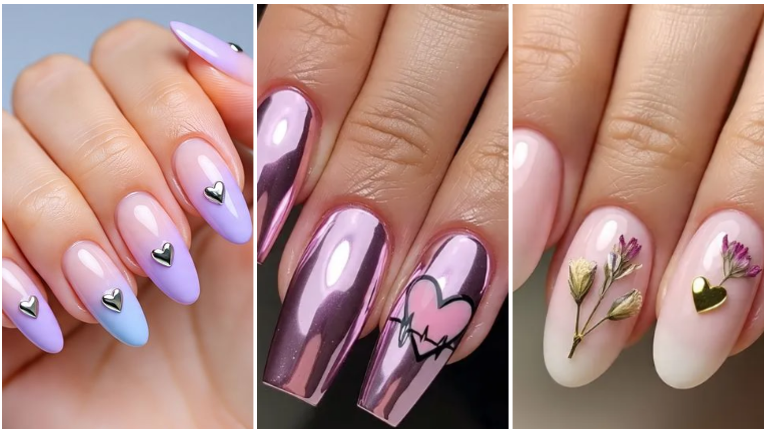 25 pink valentine’s nails that speak for your heart