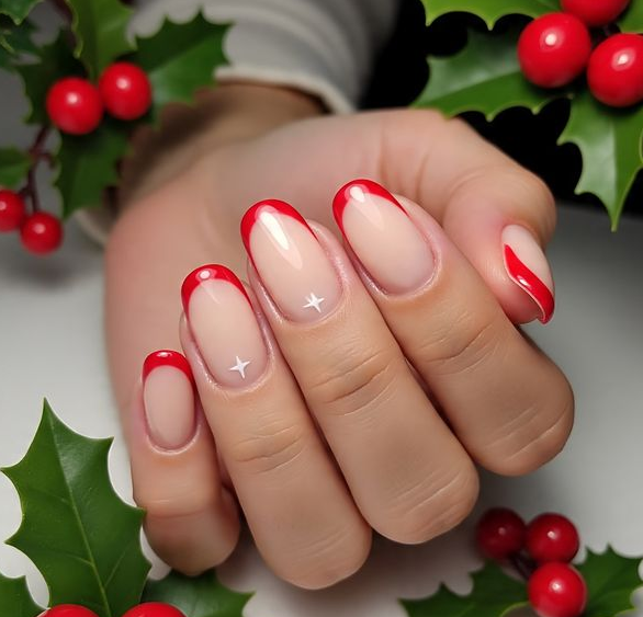 Red & Green Christmas Nails