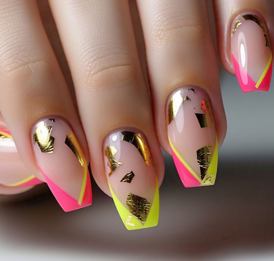 Neon French Tips