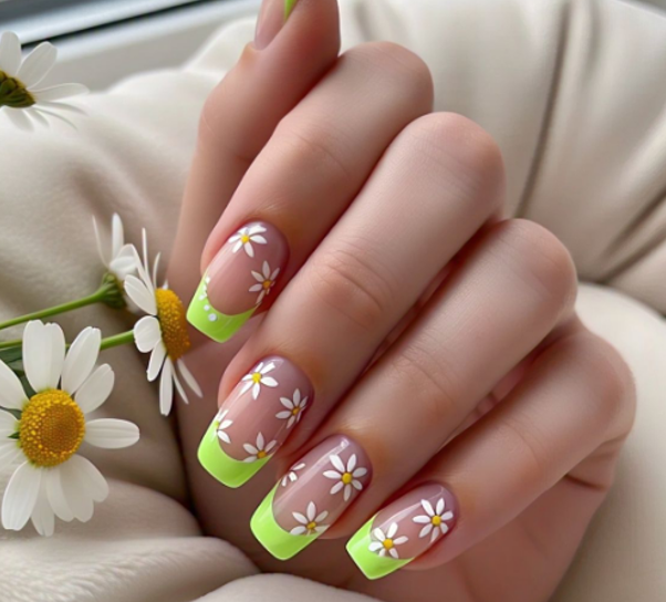 Neon French Tips