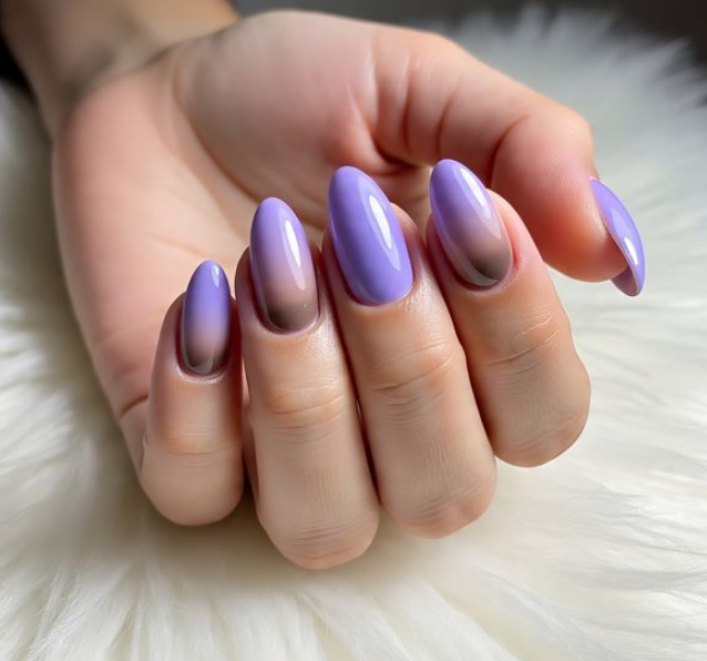 brown ombre nails