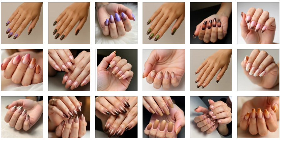 brown ombre nails
