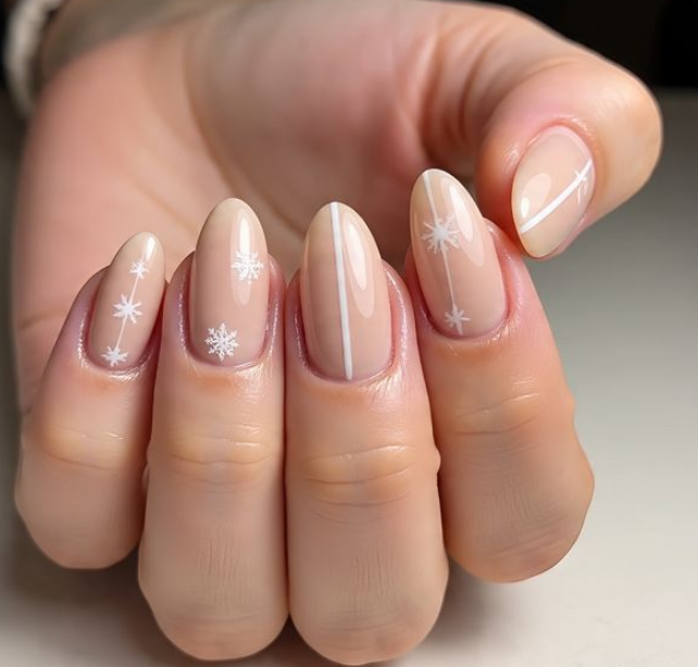 snow nail designs