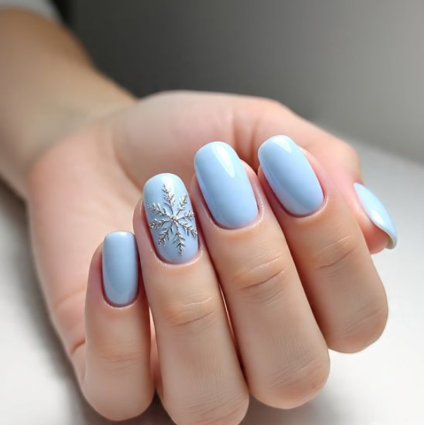 snow nail designs