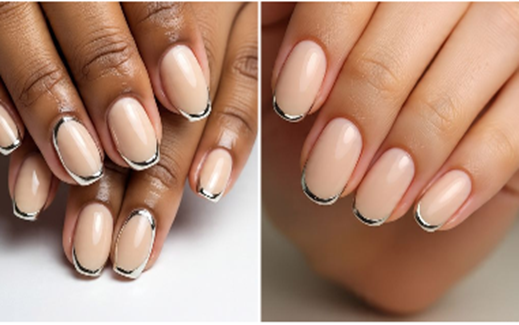 short chrome nails