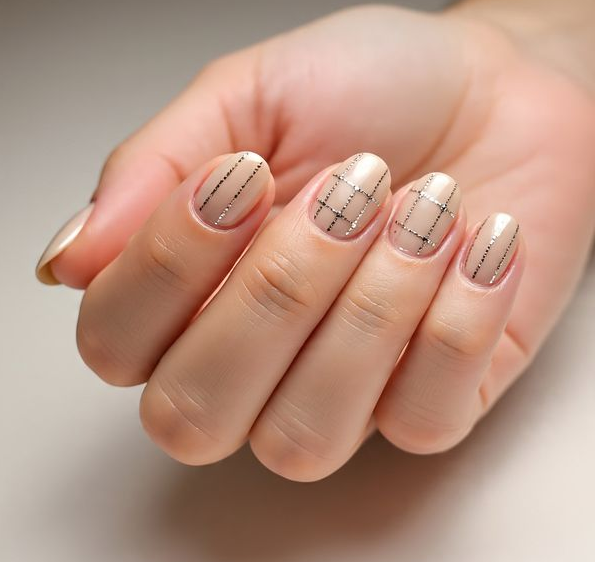short chrome nails
