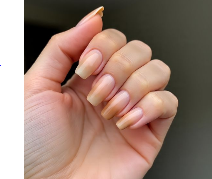 brown ombre nails