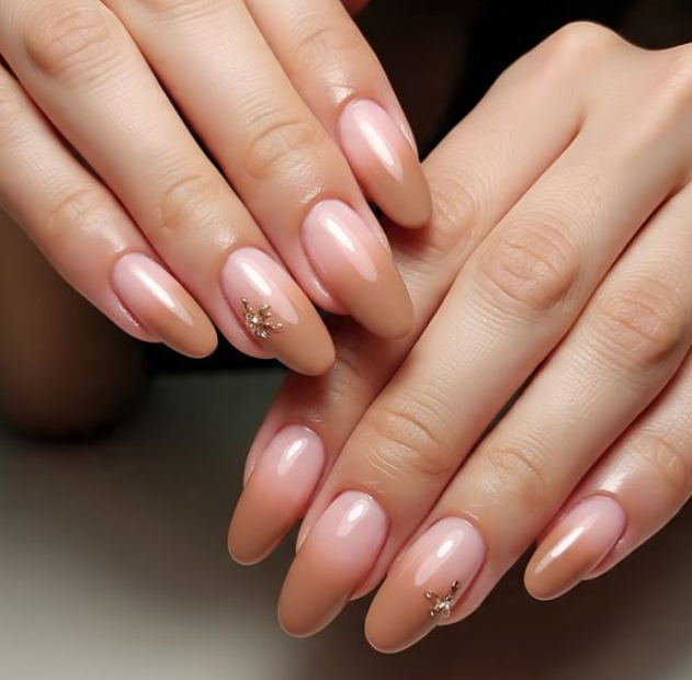 brown ombre nails