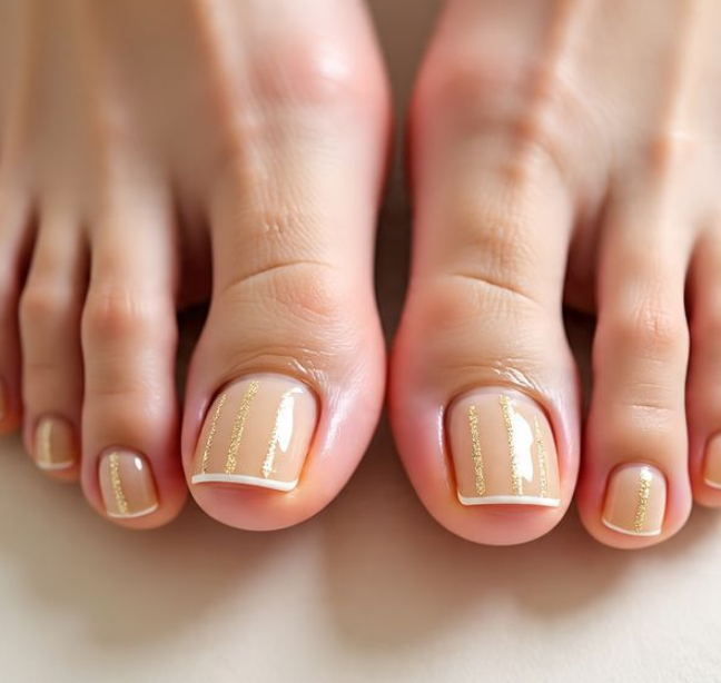 christmas toe nail designs